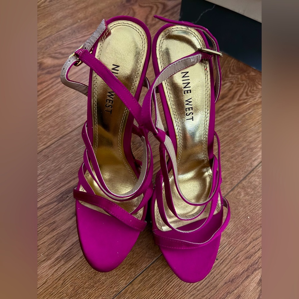 Nine West Women's Pink Strappy Heels